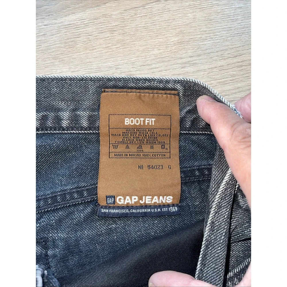Gap 1969 Low Rise Boot Fit Jeans Authentic Japanese Denim Mens Size 36x32